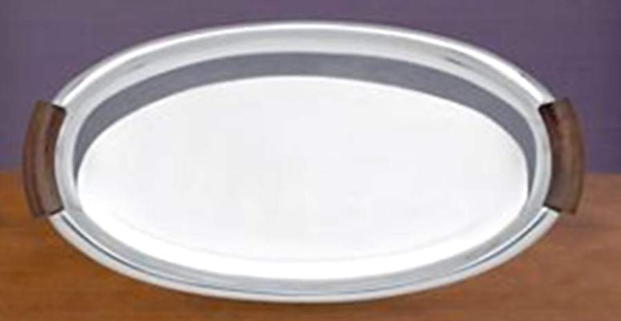 Urban Accents (Aluminum, Hollowware) 15" Oval Tray by Lenox-1