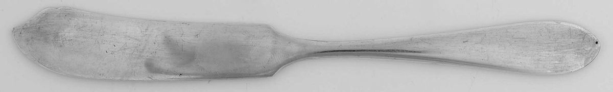 L3E1 (Sterling) Flat Handle Master Butter Knife by Lenau-1