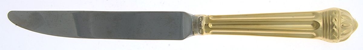 Portico Gold (Gold Electroplate) Modern Hollow Knife by Lunt Silver-1