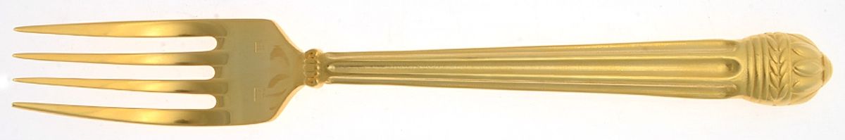 Portico Gold (Gold Electroplate) Fork by Lunt Silver-1