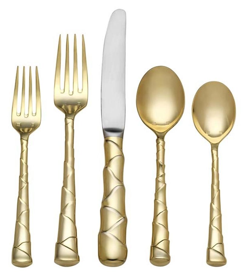 Captiva Gold (Gold Electroplate) Fork by Lunt Silver-1