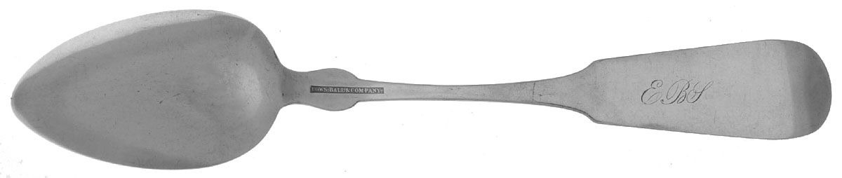 Coin Silver Flatware Tablespoon (Serving Spoon) by Lows, Ball & Co-2