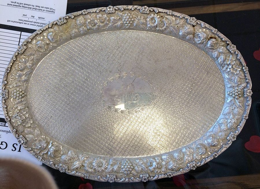 7713 15" Oval Tray by Loring Andrews-1