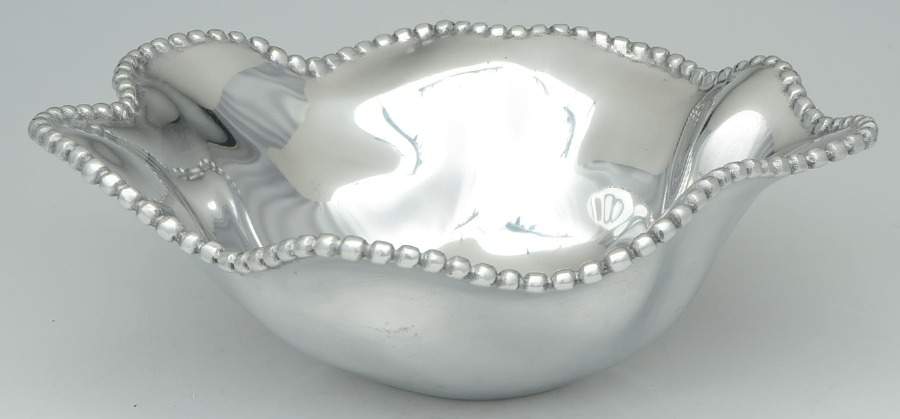 Organics-Beaded (Aluminum, Hollowware) 15" Round Bowl by Lenox-1