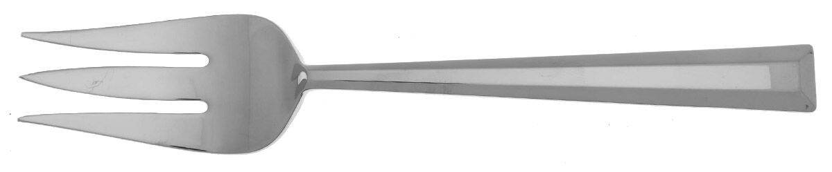 Library Lane (Stainless) Medium Solid Cold Meat Serving Fork by Lenox-1