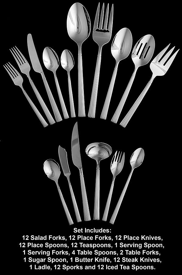 Brentwood (Stainless) 107 Piece Set by Lenox-1