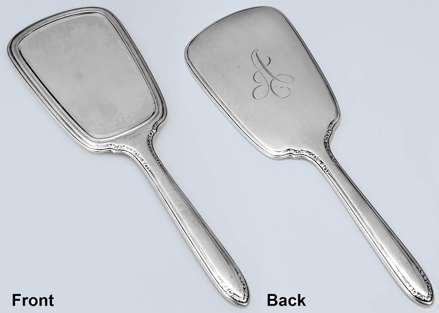 LPS3 (Sterling, Hollowware) Mirror with Handle by La Pierre Silver-1