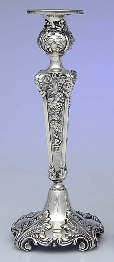 LPS4 (Sterling, Hollowware) Weighted Candlestick by La Pierre Silver-1