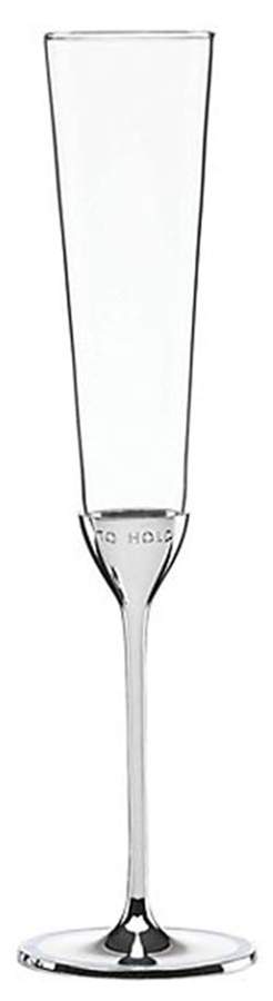 Take the Cake (Silverplate, Hollowware) Glass & Silver Champagne Flute by Lenox-1