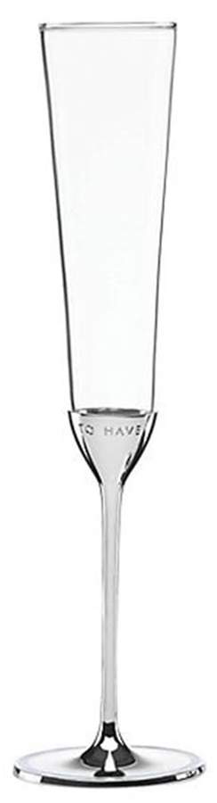 Take the Cake (Silverplate, Hollowware) Glass & Silver Champagne Flute by Lenox-1