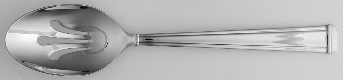 Chalfont (Stainless) Pierced Tablespoon (Serving Spoon) by Lenox-1