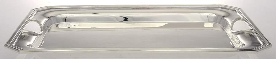 Carrigan (Silverplate, Hollowware) 21" Rectangular Tray by Ralph Lauren Flatware-1