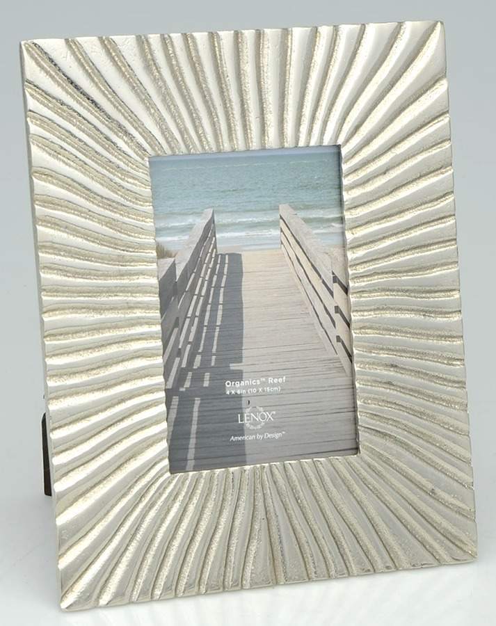 Organics Reef (Hollowware, Aluminum) Frame-Holds 4" X 6" Picture by Lenox-1