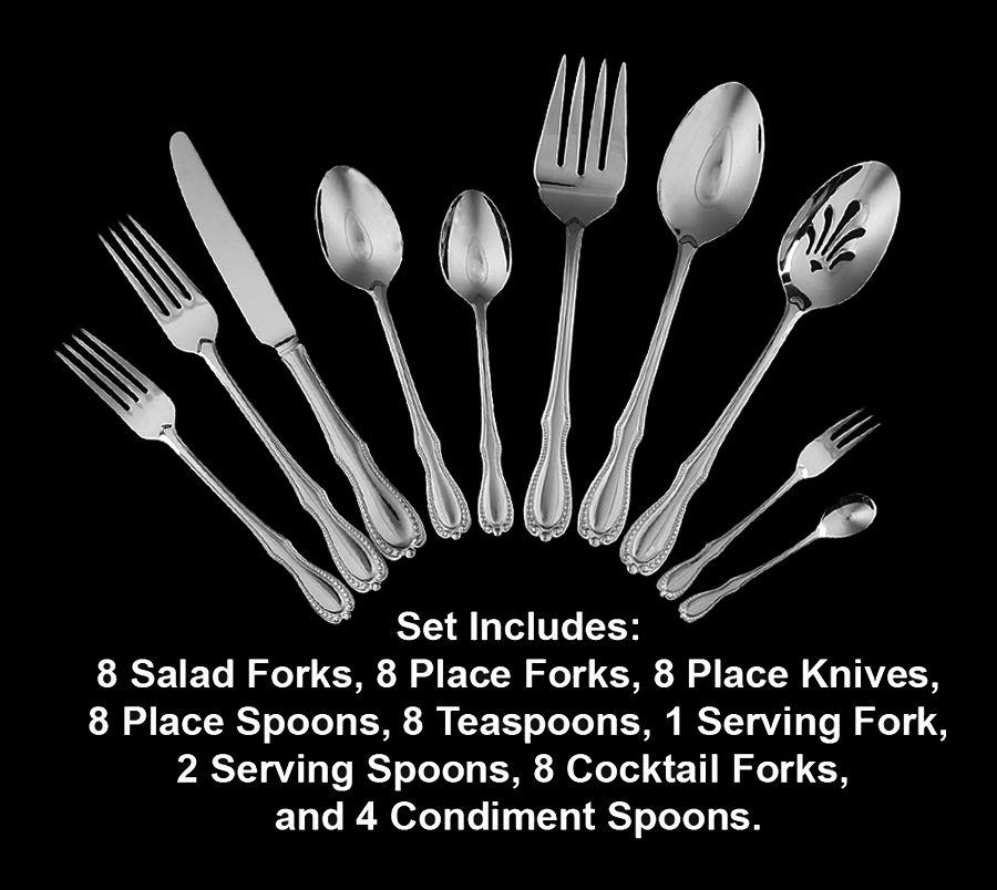 Carrick (Stainless) 55 Piece Set by Lenox-1