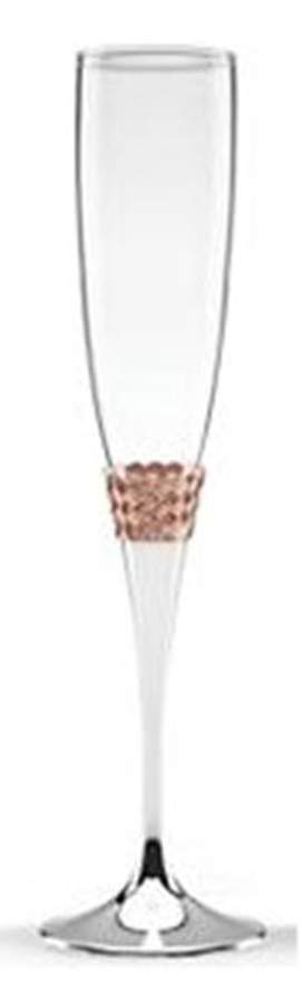 Aegean Rose (Silverplate, Hollowware) Champagne Flute Glass by Lenox-1
