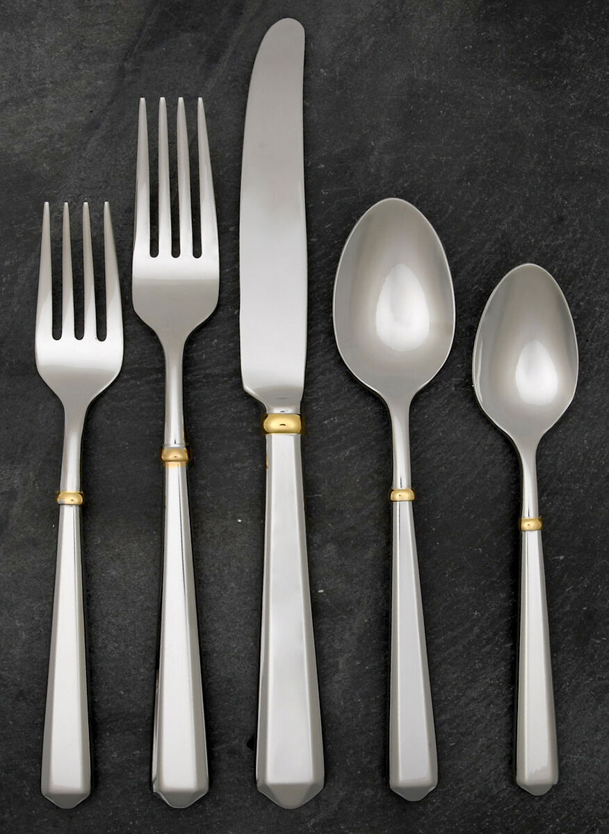 Todd Hill Gold (Stainless) 40 Piece Estate Set by Lenox-1