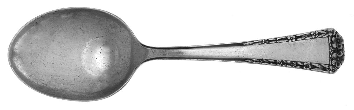 LUS69 (Sterling) Straight Handle Baby Spoon by Lunt Silver-1