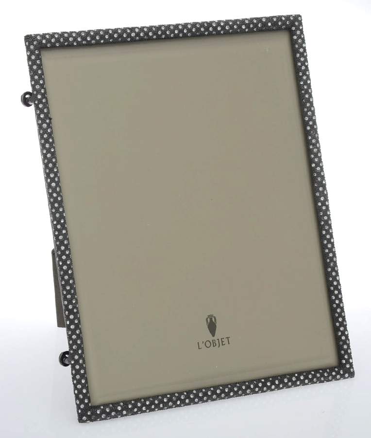 Pave (Platinum Plated, Hollowware) Frame-Holds 8" X 10" Picture by L'Objet-1