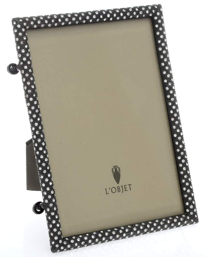 Pave (Platinum Plated, Hollowware) Frame-Holds 5" X 7" Picture by L'Objet-1