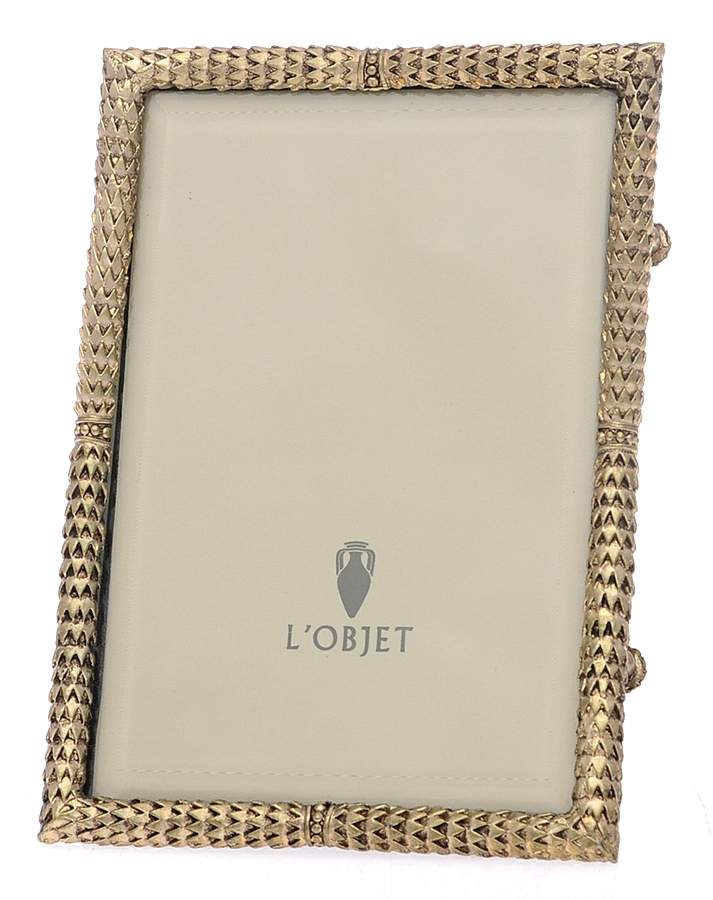 Scales (Gold Electroplate, Hollowware) Frame-Holds 4" X 6" by L'Objet-1