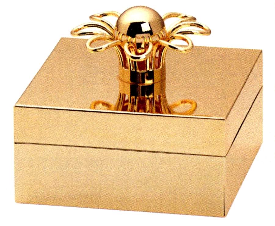 Keaton Street (Gold Plate, Hollowware) Jewelry Box & Lid by Lenox-1