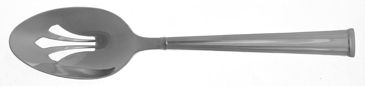 Facet (Stainless) Pierced Tablespoon (Serving Spoon) by Lenox-1