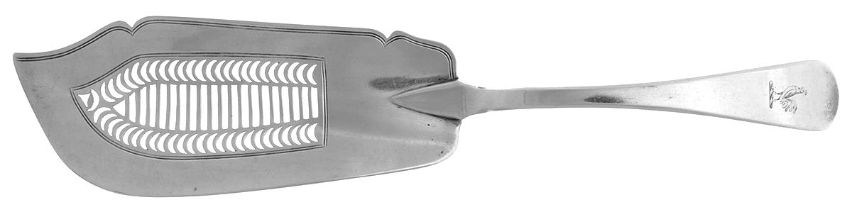 L1IL1I1 (STERLING) Large Solid Pierced Fish Knife by John, Henry, Charles Lias-1