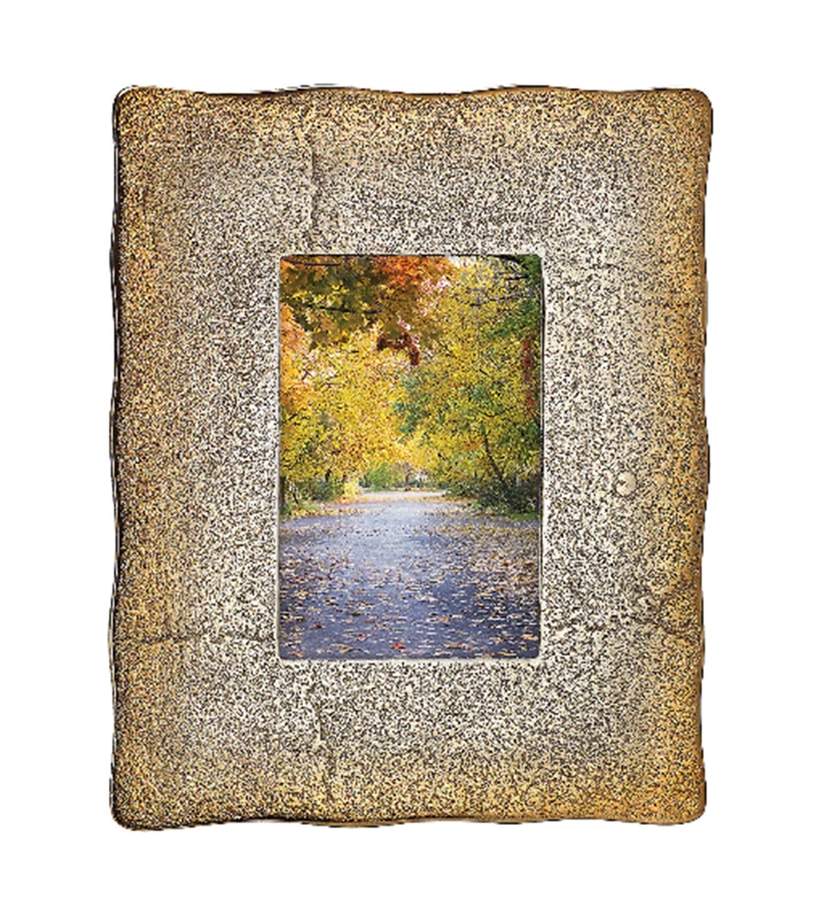 Alvarado (Aluminum, Hollowware) Frame-Holds 4" X 6" Picture by Lenox-1