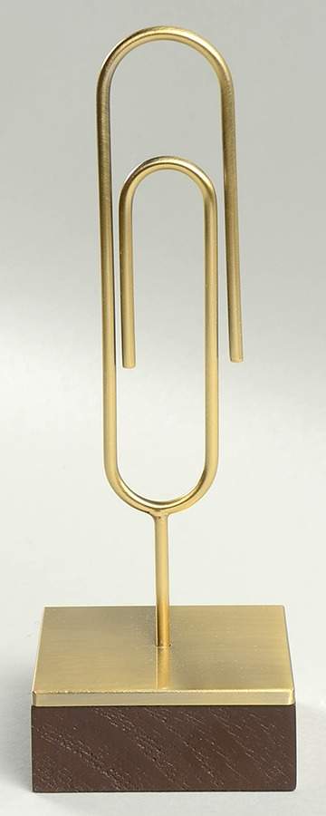 Zadie Drive (Gold Electroplate, Holowware) Note Paper Holder by Lenox-1