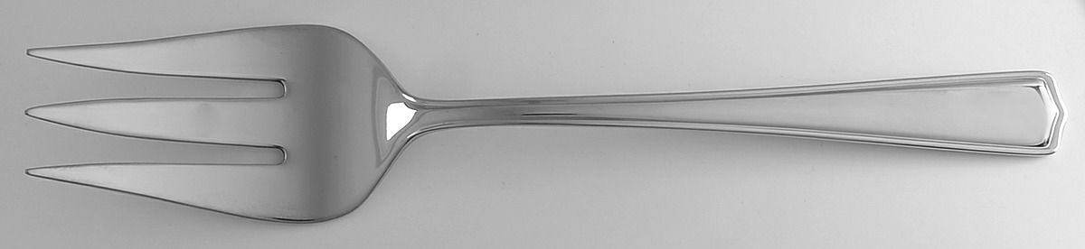 Swain (Stainless) Medium Solid Cold Meat Serving Fork by Lenox-1