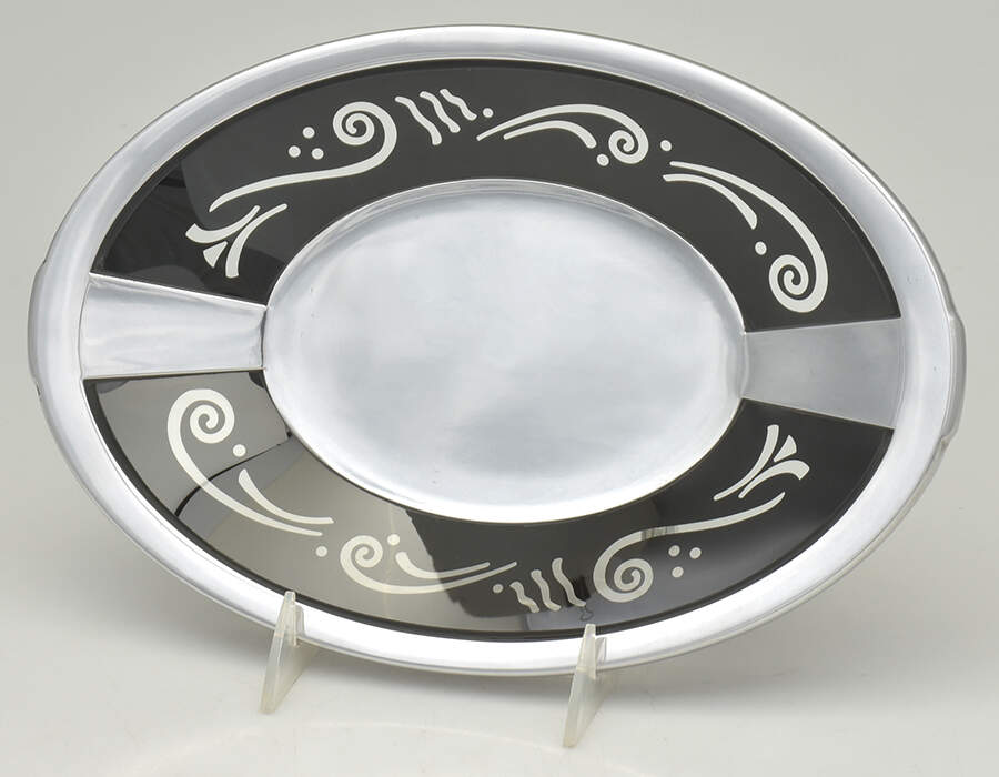 Spyro Black (Hollowware, Metalware) Bread Tray by Lenox-1
