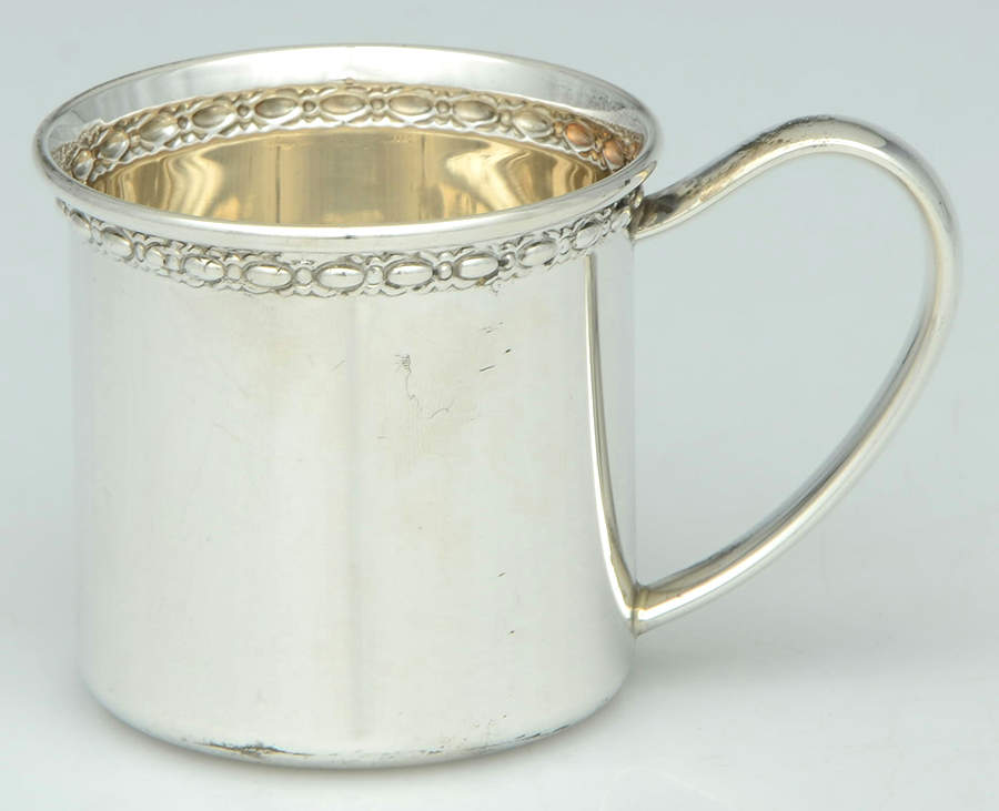 219 (Sterling, Hollowware) Baby Cup by Lunt Silver-1