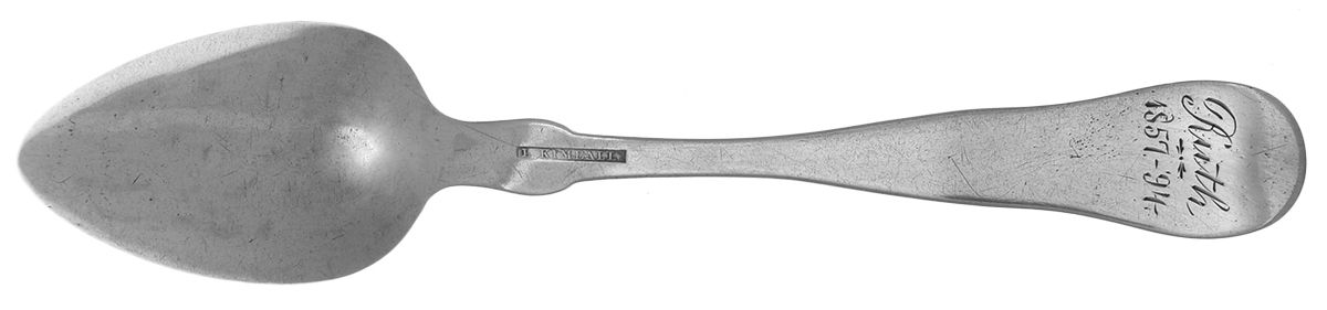 Coin Silver Flatware Teaspoon by Lewis a Kimball-2