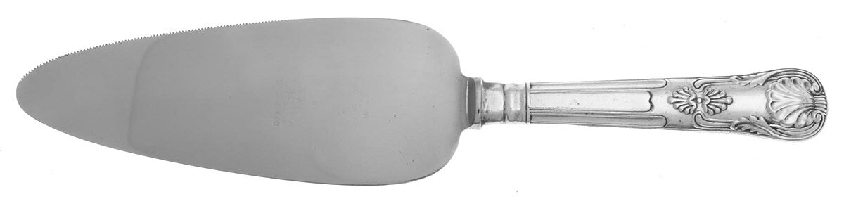 Kings (Silverplate) Pie & Cake Server with Stainless Blade by Lewis Rose-1