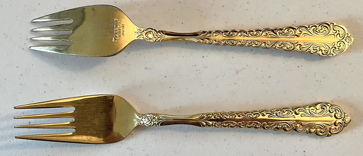 Rajah Gold Individual Salad Fork by Lifetime-1