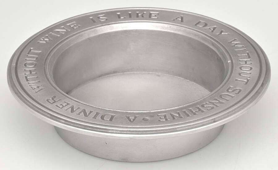 Duratale (Pewter-Like, Hollowware) Wine Bottle Coaster by Leonard Silver Mfg Co-1