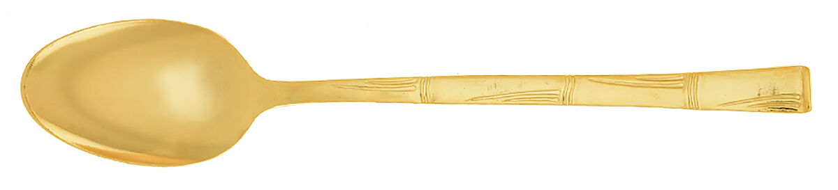 Bamboo (Gold Electroplate) Teaspoon by Lifetime-1