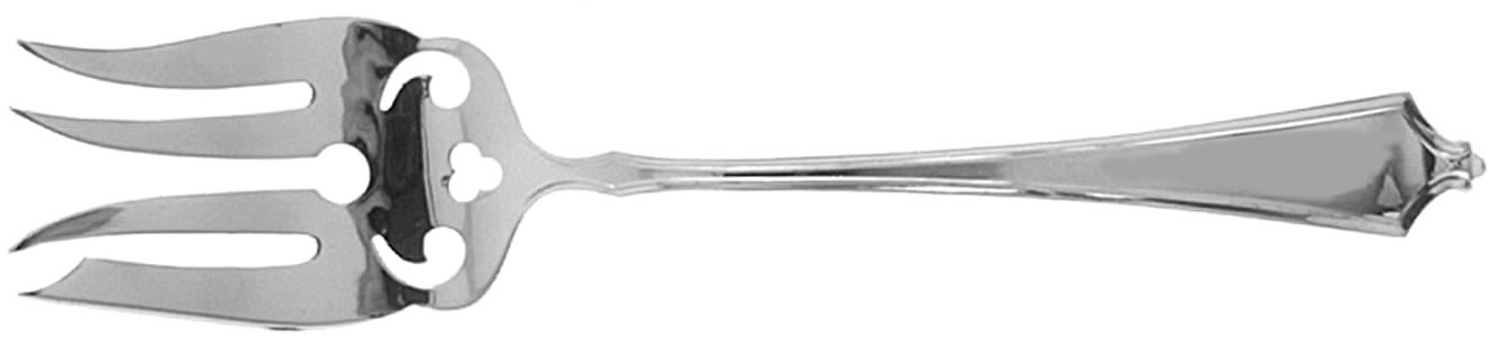 Abraham Lincoln (Sterling, 1910) Small Solid Cold Meat Serving Fork by Manchester-1