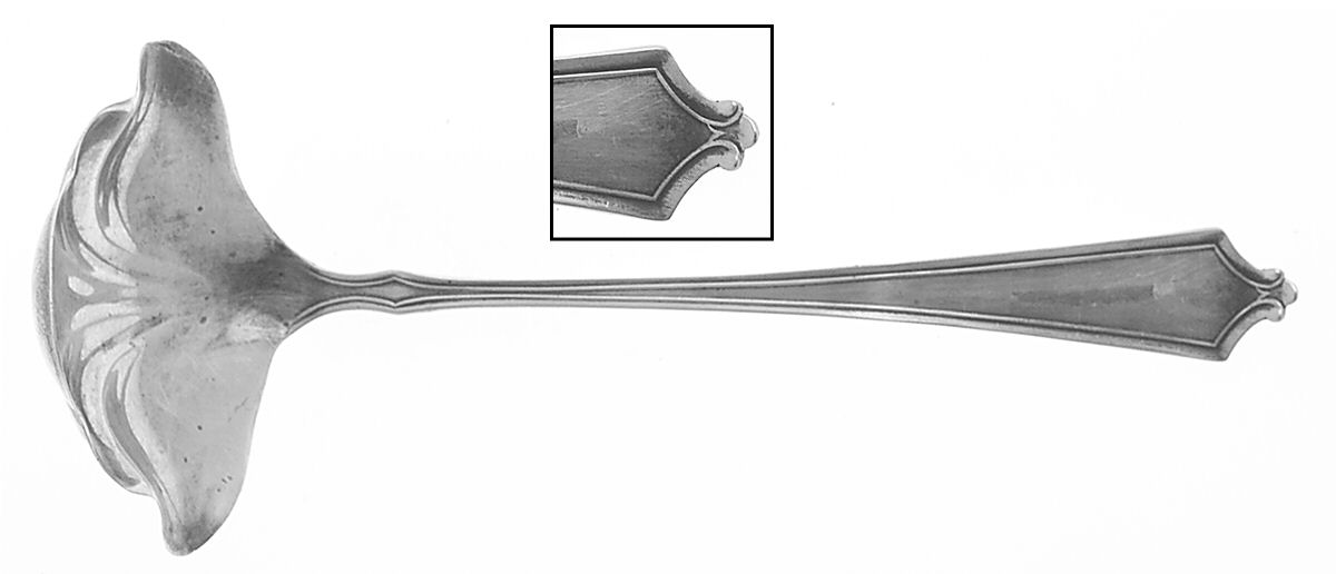Abraham Lincoln (Sterling, 1910) Solid Piece Cream Ladle by Manchester-1