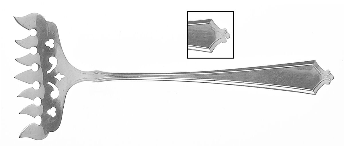 Abraham Lincoln (Sterling, 1910) Large Solid Tined Sardine Serving Fork by Manchester-1