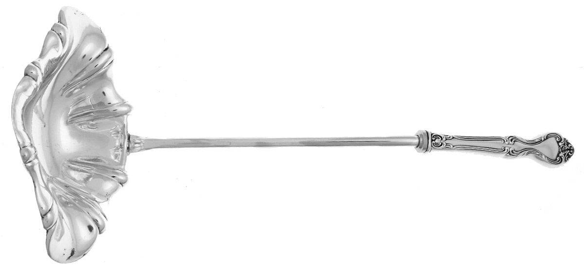 Amaryllis (Sterling, 1951), USA Punch Ladle with Silverplate Bowl by Manchester-1