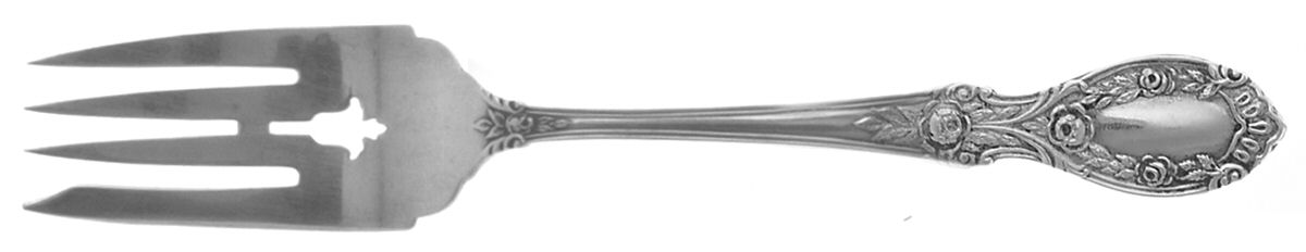 American Beauty (Sterling, 1935) Small Solid Cold Meat Serving Fork by Manchester-1