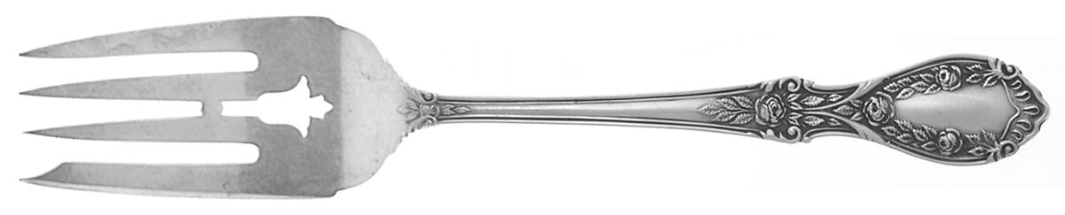 American Beauty (Sterling, 1935) Medium Solid Cold Meat Serving Fork by Manchester-1