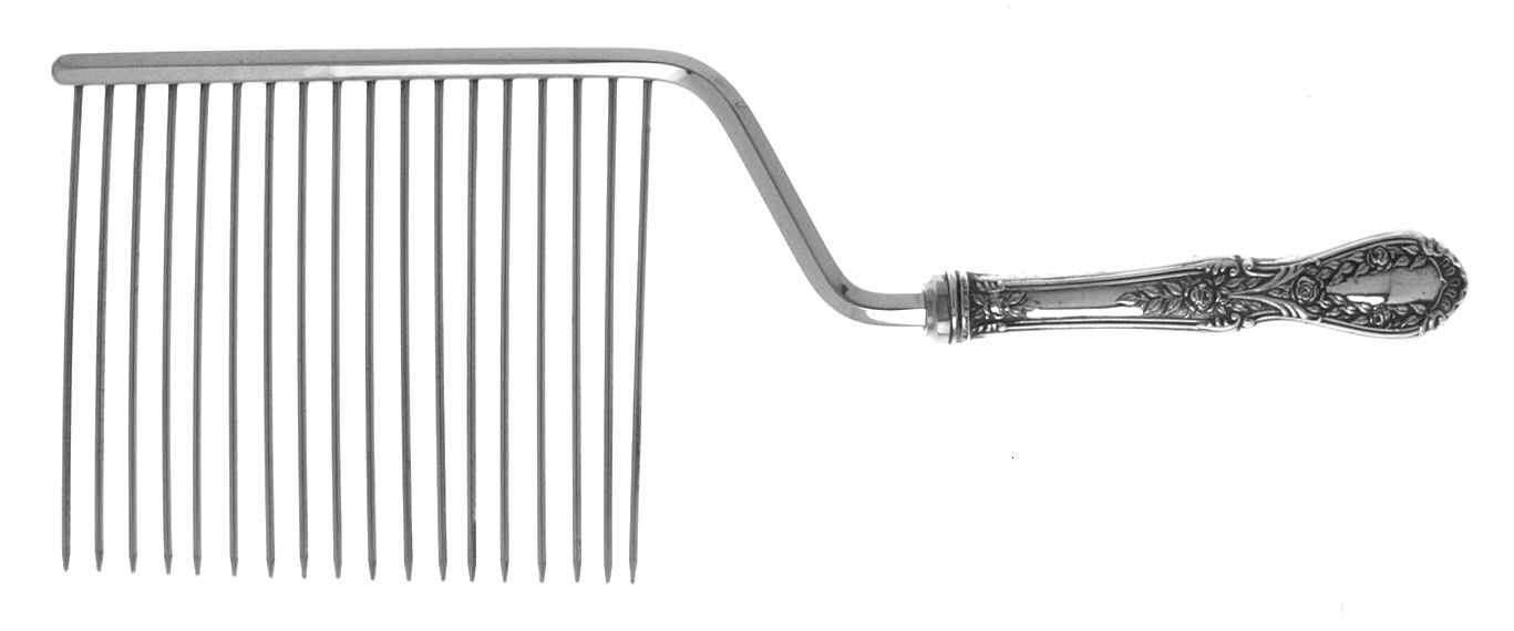 American Beauty (Sterling, 1935) Cake Breaker with Silverplate Prongs by Manchester-1