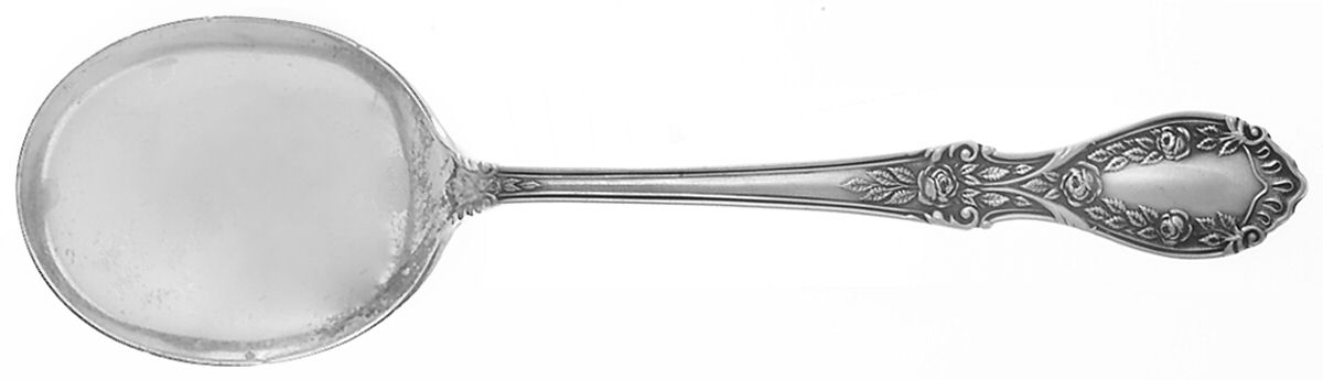 American Beauty (Sterling, 1935) Round Bowl Soup Spoon (Gumbo) by Manchester-1