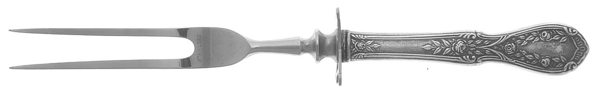 American Beauty (Sterling, 1935) Small Steak Carving Fork with Stainless Prongs by Manchester-1
