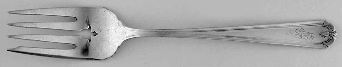 Beaux Art (Sterling 1910, 1932) Individual Salad Fork by Manchester-1