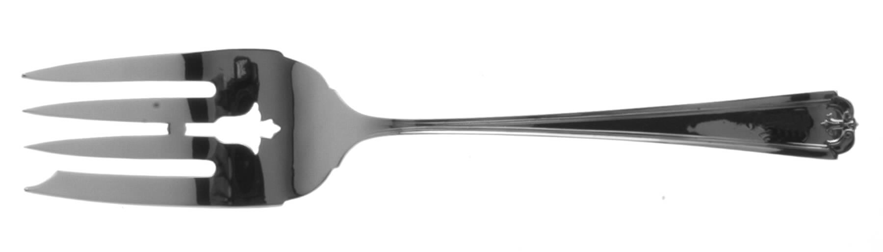Beaux Art (Sterling 1910, 1932) Small Solid Cold Meat Serving Fork by Manchester-1