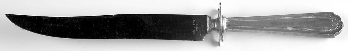 Beaux Art (Sterling 1910, 1932) Small Steak Carving Knife with Stainless Blade by Manchester-1