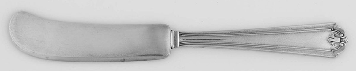 Beaux Art (Sterling 1910, 1932) Flat Handle Butter Spreader by Manchester-1
